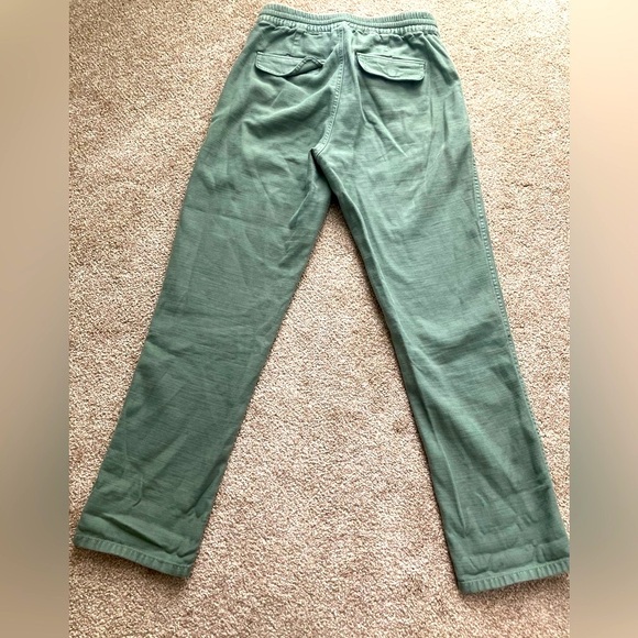 J. Crew XXS Green 100% Cotton Cotton Cropped Pants With Drawstring - Picture 4 of 10
